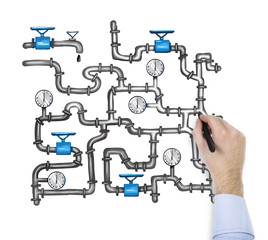 Scheme of pipeline