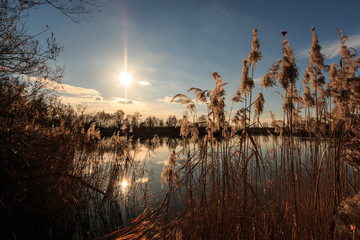 Sonnenuntergang am See