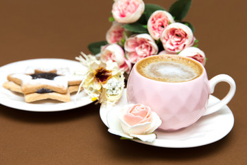Obraz na płótnie Canvas Romantisches Kaffeeset