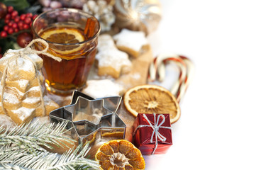 Christmas cookies with festive decoration