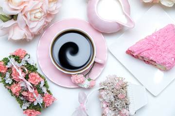Romantisches Kaffeeset