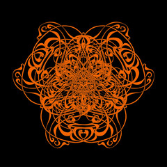Fototapeta premium Round Pattern Art Nouveau
