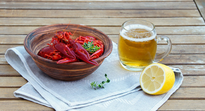 crawfish with beer