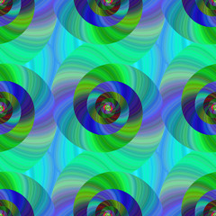 Obraz premium Seamless abstract psychedelic spiral pattern background