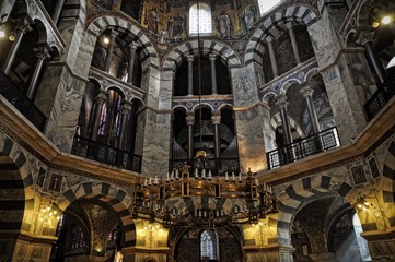 Inside the Aachen Cathedral, Aachen, Germany