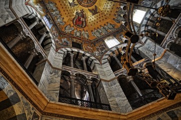 Inside the Aachen Cathedral, Aachen, Germany