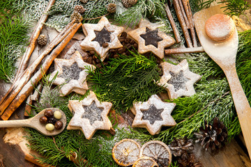 Schokolade und Plätzchen