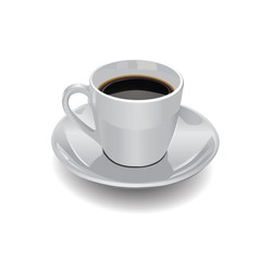 Coffee cup on a white background
