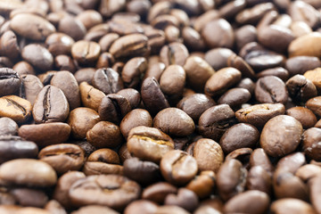 roasted coffee beans, can be used as a background