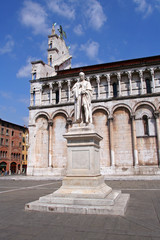 Fototapeta na wymiar Toscana,Lucca, chiesa San Michele in Foro