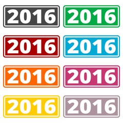 2016 Sign set, Happy new year