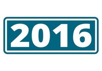 Blue sign 2016, Happy new year