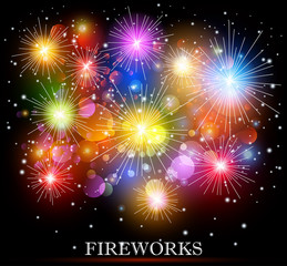 Colorful fireworks