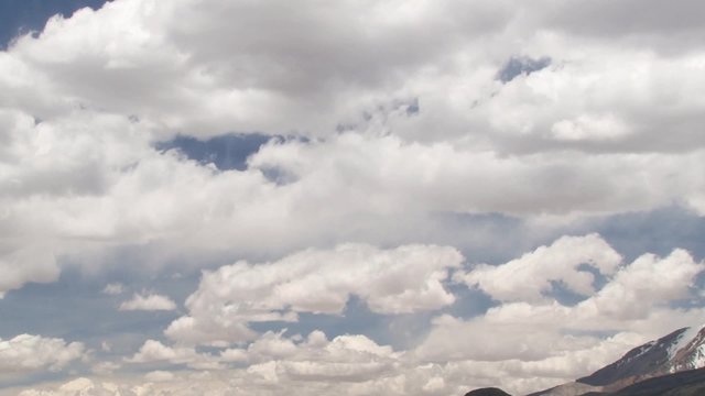 View to the mountain and lake landscape of the Lauca National Park, Chile.