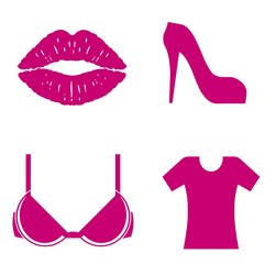 Mode femme sexy en 4 ic&ocirc;nes