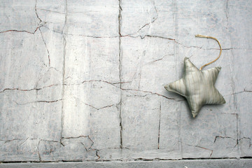 organic lifestyle weihnachtskulisse urban silber shabby chic, copy space