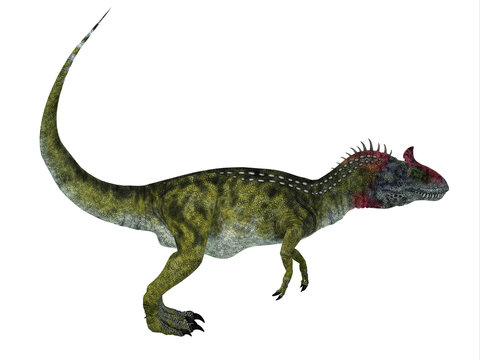 Cryolophosaurus Side Profile - Cryolophosaurus was a theropod dinosaur that lived in Antarctica during the Jurassic Period.