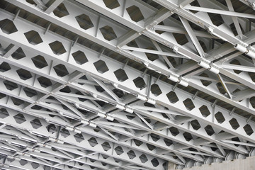 Stock Photo:. structural Under Side of A Concrete Bridge, Suppor