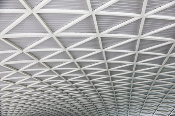 Stock Photo:.Curved reinforced steel roof