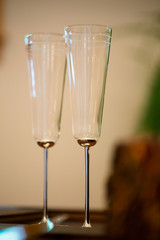 Wedding Champagne Flutes at Reception