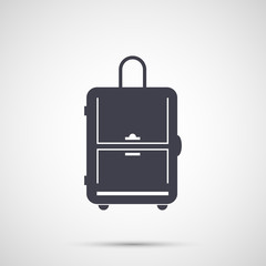 Simple design vector icon travel bag