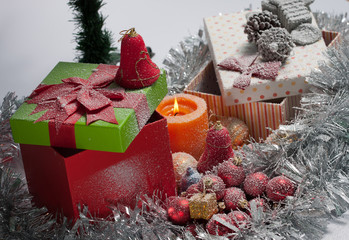 Christmas tree decorated