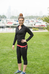 charming fitness female model