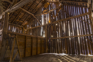 Interior of a Rustic Old Barn © Chris Gardiner