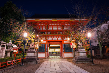 京都　八坂神社　夜景