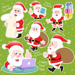 cute cartoon Santa Claus collection