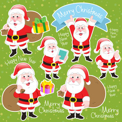 cute cartoon Santa Claus collection