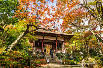 京都　常寂光寺　仁王門