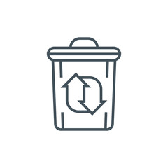 Recycling center icon