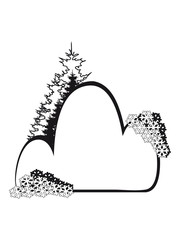 snowflakes winter snow cloud trees