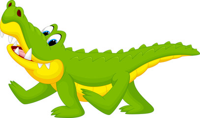 Fototapeta premium Cute crocodile cartoon