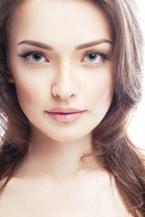 Obraz premium Beautiful passionate girl with a pretty face
