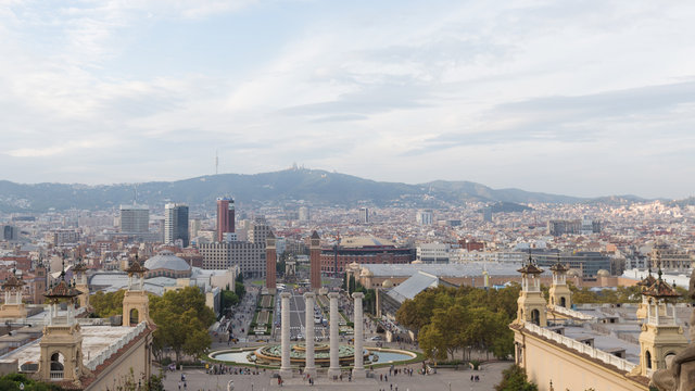 View of Barcelona from the top
