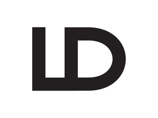 LD Letter Identity Monogram Logo