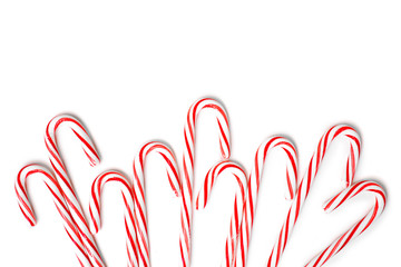 christmas candies isolated on white background