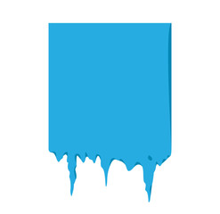 Collection of frozen icicle snow winter vector banner