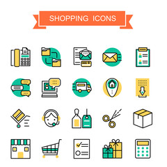 shopping icons collection