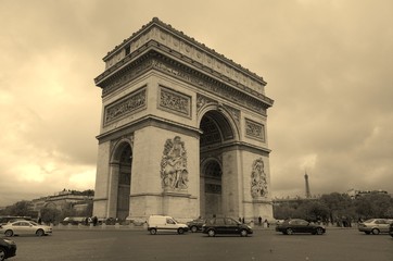 Fototapeta na wymiar パリの凱旋門