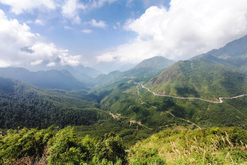 Tram Ton or Heavens gate pass in the Lao cai province in Vietnam