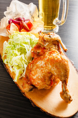 roasted chicken with vegetables