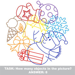 Boy toy mishmash colorful set in vector. 