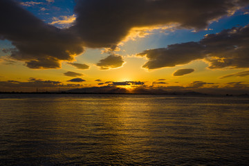 Sunset On The Seashore