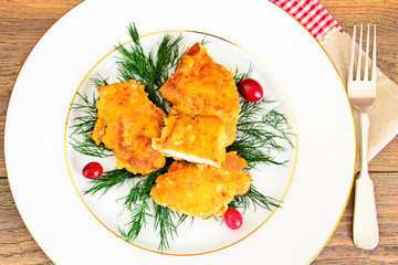 Breaded Chicken Fillet with Herbs and Cranberries