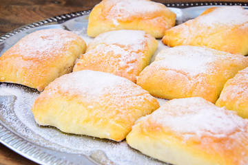 Sweet Bakery Bun with Cheese, Apple and Cinnamon