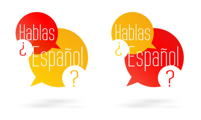 ¿Hablas español? - obrazy, fototapety, plakaty
