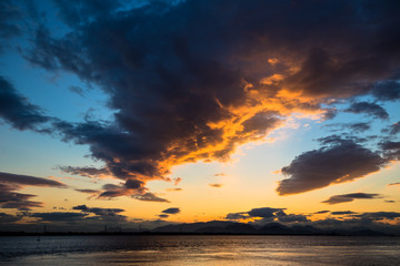 Sunset On The Seashore